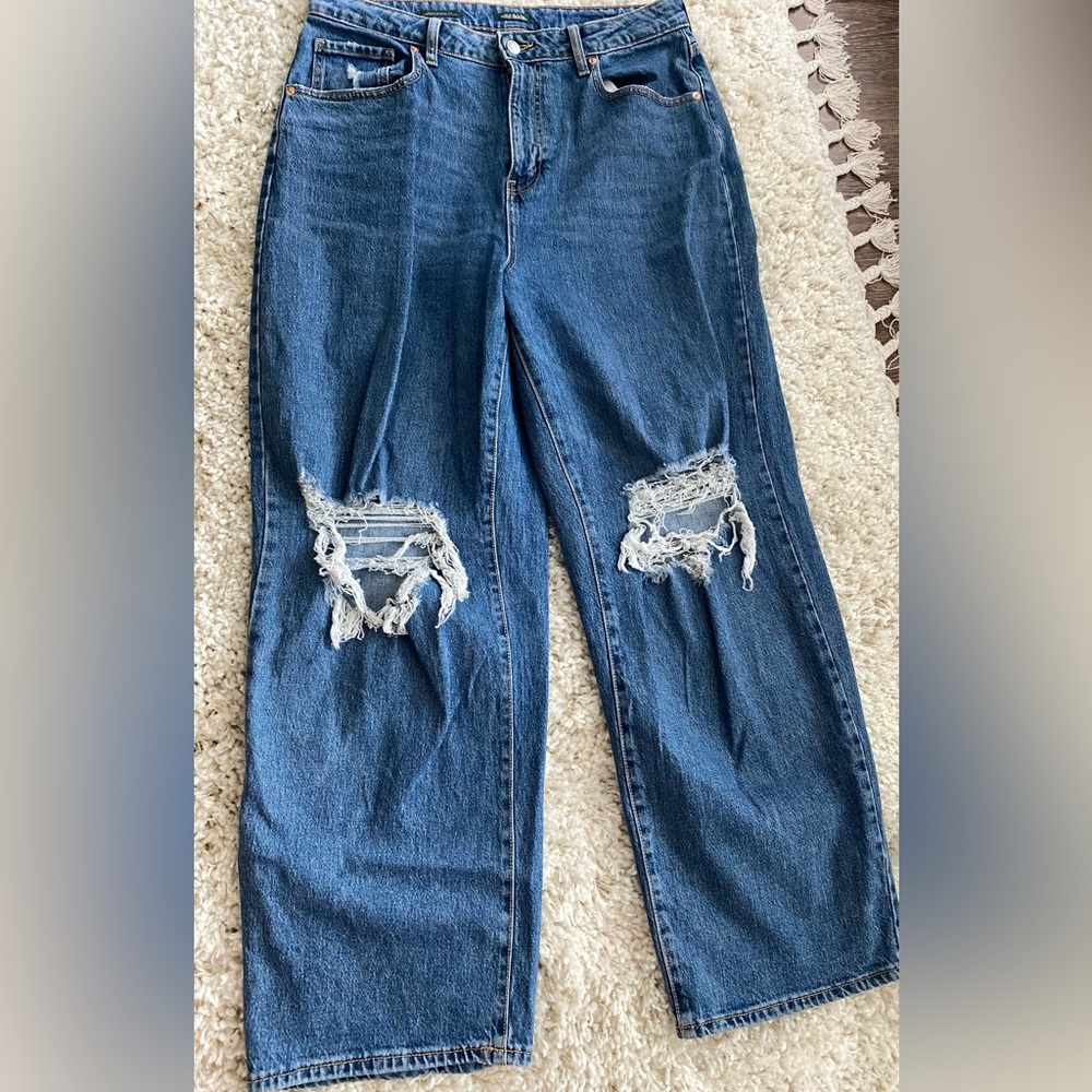 Women's High-Rise Wide Leg Baggy Jeans - Wild Fable Blue